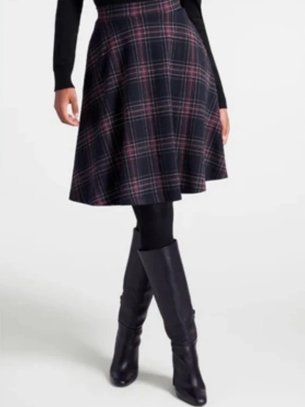 ModCloth Plaid Dark Academia Mini Skirt Medium